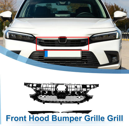 Front Hood Bumper Grille for Honda Civic Facelift (2016-2021)