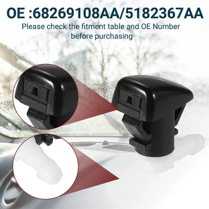 Windshield Washer Nozzle Set for Dodge Durango