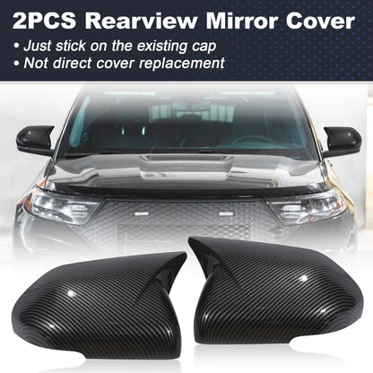 2X Ox Horn Rearview Mirror Cover for Ford Explorer (2020–2024)