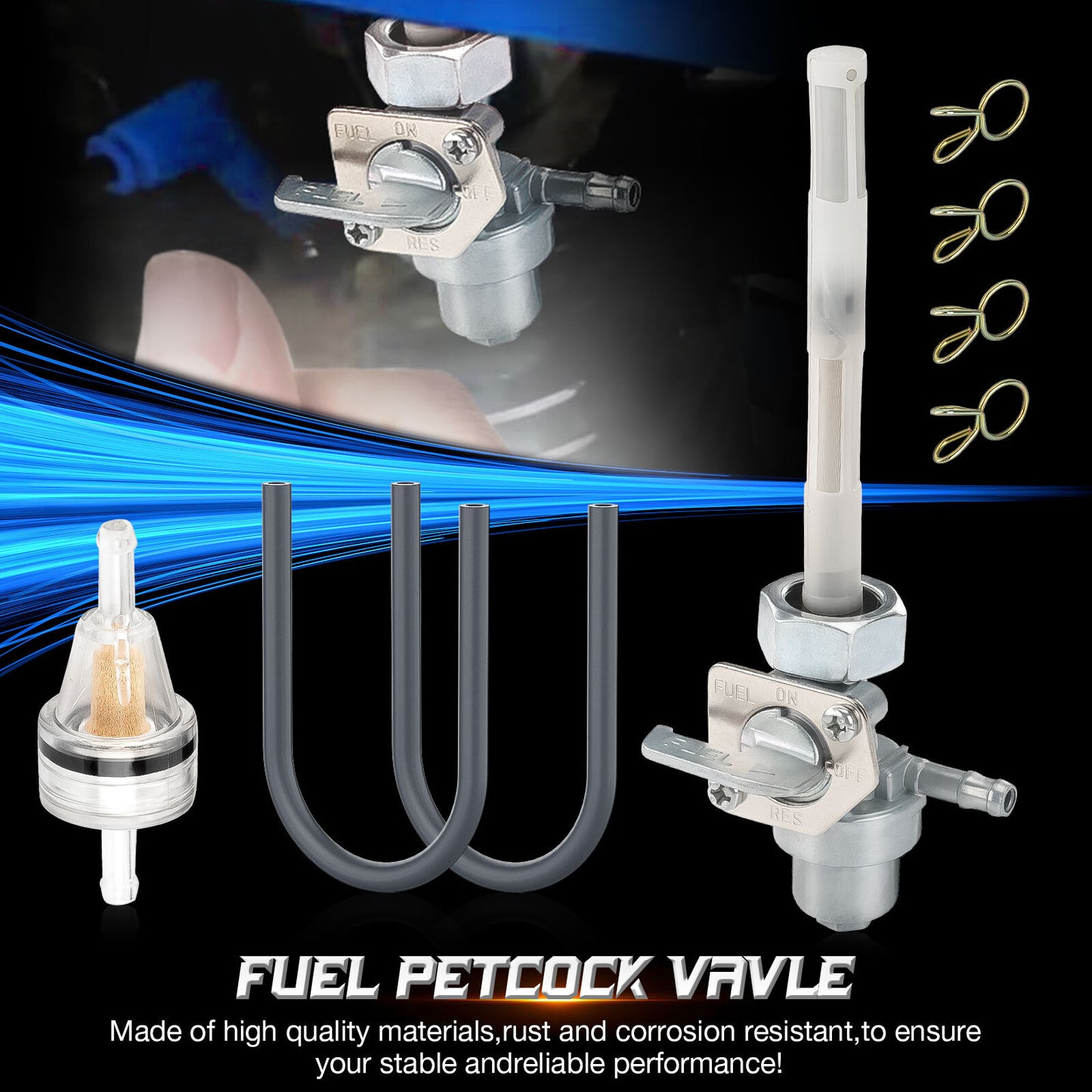 Fuel Petcock Valve for Honda Big Red ATC250ES ATC250SX ATC350X (1985–1987)