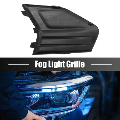 Front Left Fog Light Grille Cover Trim for Ford Fusion (2019–2020) Gloss Black