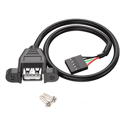 USB 2.0 Panel Mount to 5Pin Motherboard Header Extension Cable