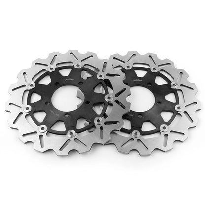 Set of 2 Front Floating Brake Disc Rotors for Kawasaki Ninja ZX6R ZX-10R (2000–2023)