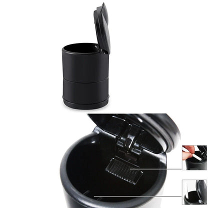 Ash Tray Black Car Garbage Coin Storage Cup Container Simple and Convenient
