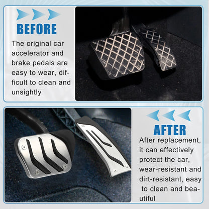 3 Pcs Accelerator & Brake Pedal Cover Set for BMW 1 2 3 4 Series (F20)