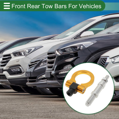 Tow Hook for Volkswagen MK7 (2014–2022) 11mm Aluminum Alloy Gold Tone