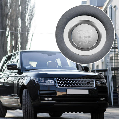 Engine Start Stop Button Cover Kit for Range Rover (2013–2022) Silver Tone