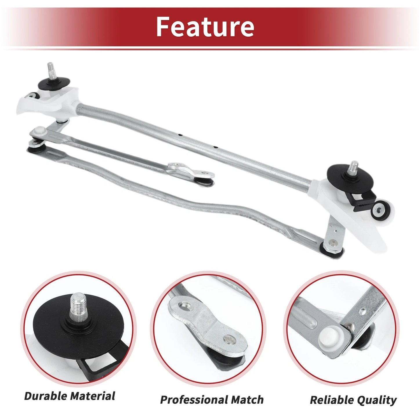 Front Transmission Windshield Wiper Linkage Lever for Nissan Micra (2003–2010)