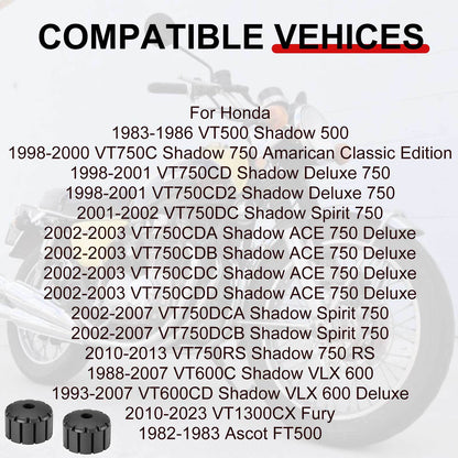 Front Fuel Tank Rubber for Honda Shadow VT500 VT600 VT750 VT1300 (1983–2012)
