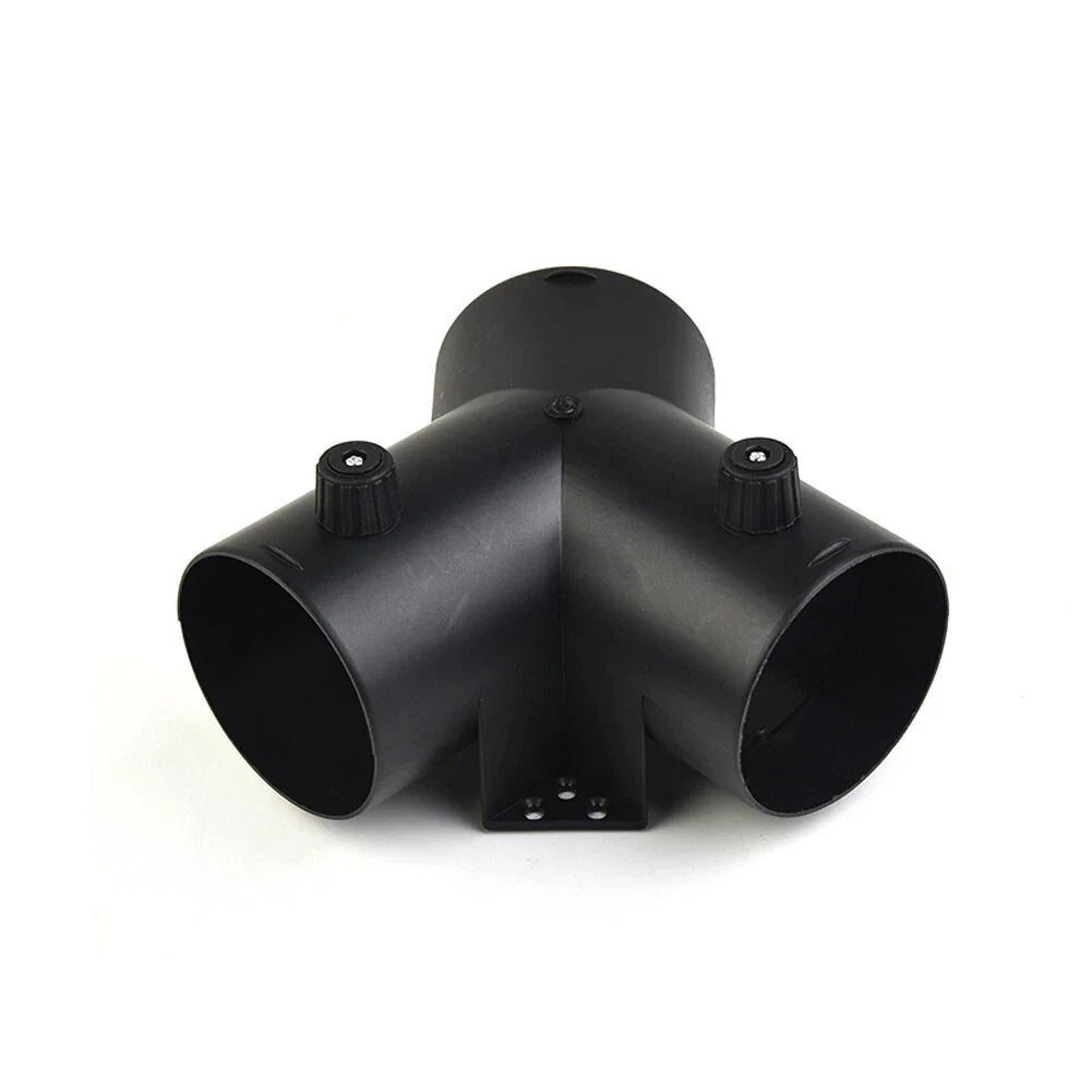 3in Y Branch Duct Splitter with Regulator Flap Valve for Heater