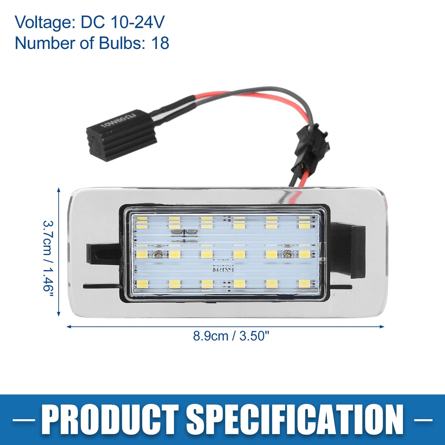 2pcs LED License Plate Light No.13578958 for Chevy Suburban (2015–2020)