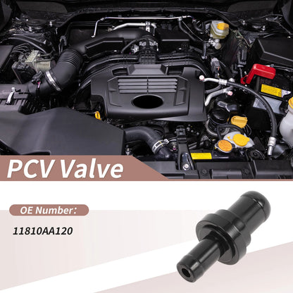 PCV Valve for Subaru Forester (2010–2013) 11810AA120 Plastic Black
