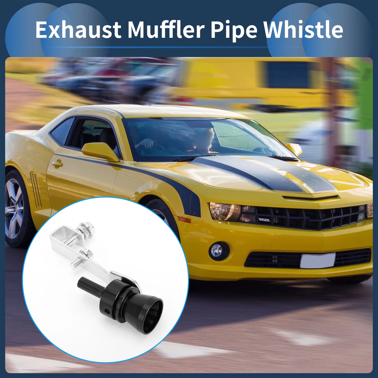 Turbo Sound Exhaust Muffler Pipe Whistle for Universal Fit (1 Set)