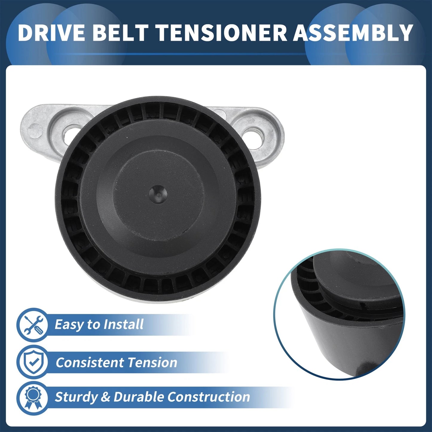 Belt Tensioner for Volkswagen Polo (2014–2017) No. 04E145299J Metal Plastic