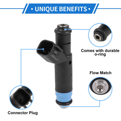 1 Pcs No.04854181 Fuel Injector for Jeep Wrangler 4.0L (1999–2004)