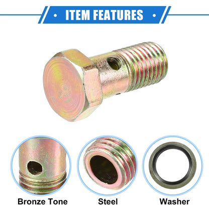 Set of 1 Turbo Brake Line Fitting Adapter for Car M12x1.5 (32mm)