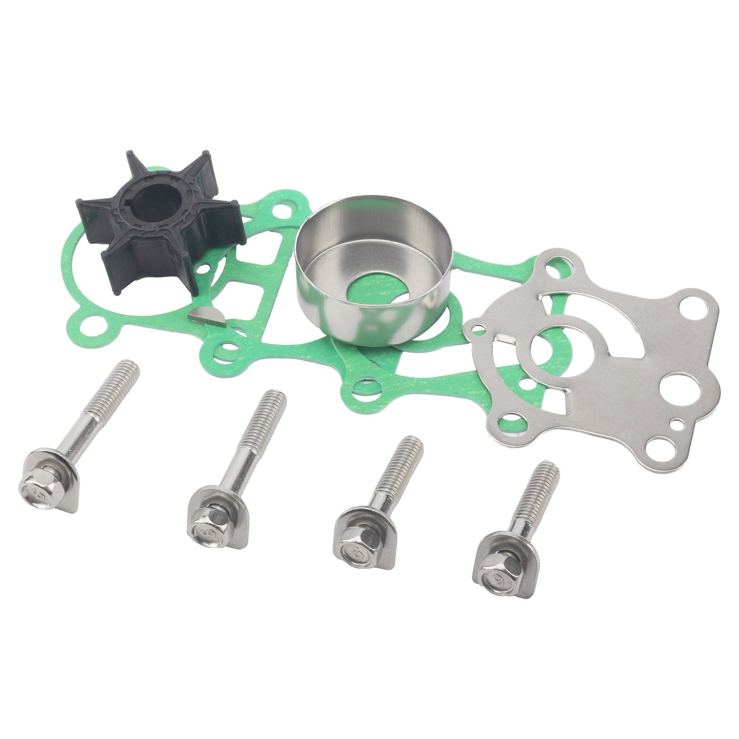 Outboard Water Pump Impeller Service Kit for Yamaha 2-Stroke (25HP, 30HP)
