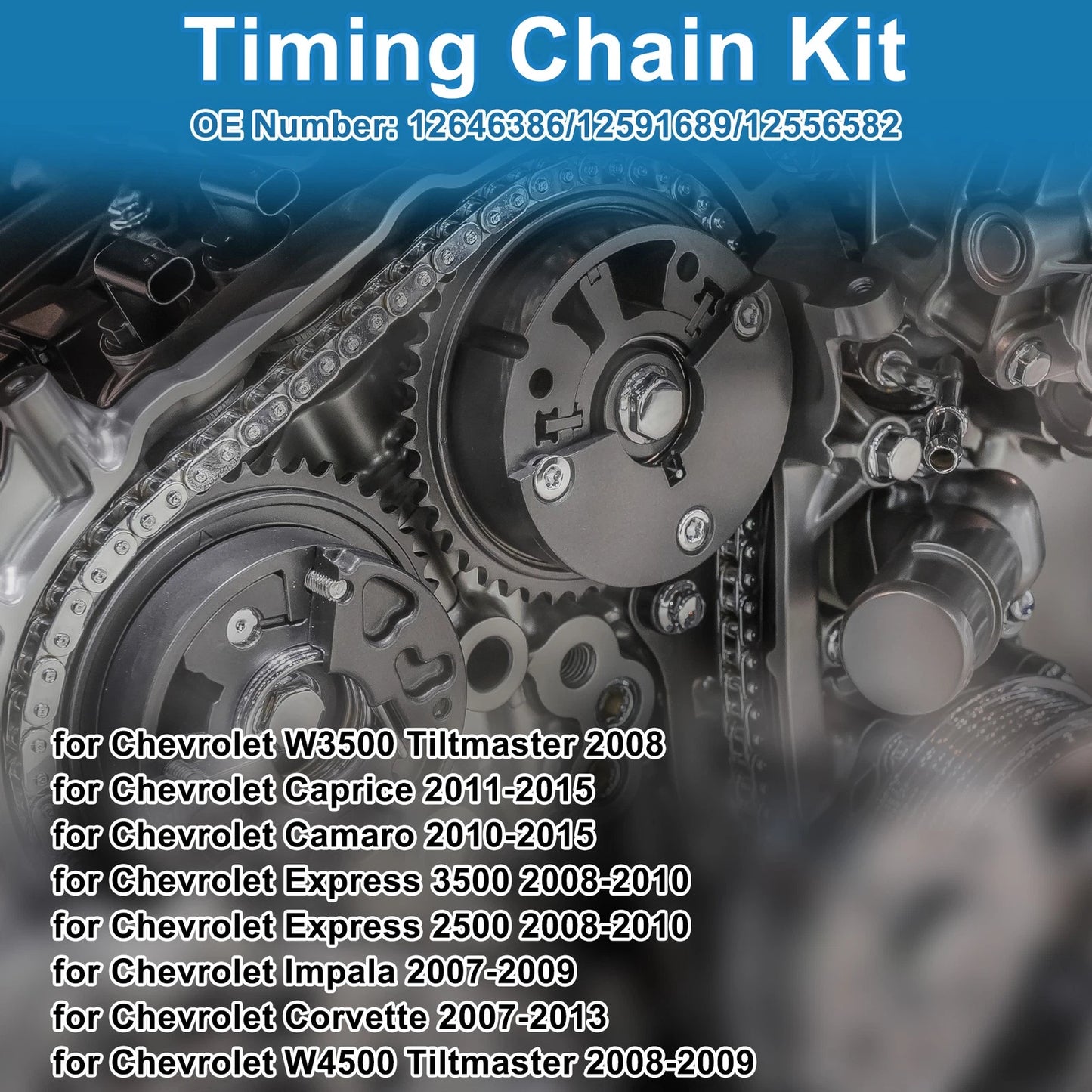 Timing Chain Kit No.12646386 for Chevrolet Camaro Silverado (2000–2015)