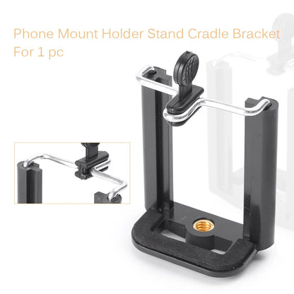 Universal Cell Phone Selfie Stick Tripod Holder - Black