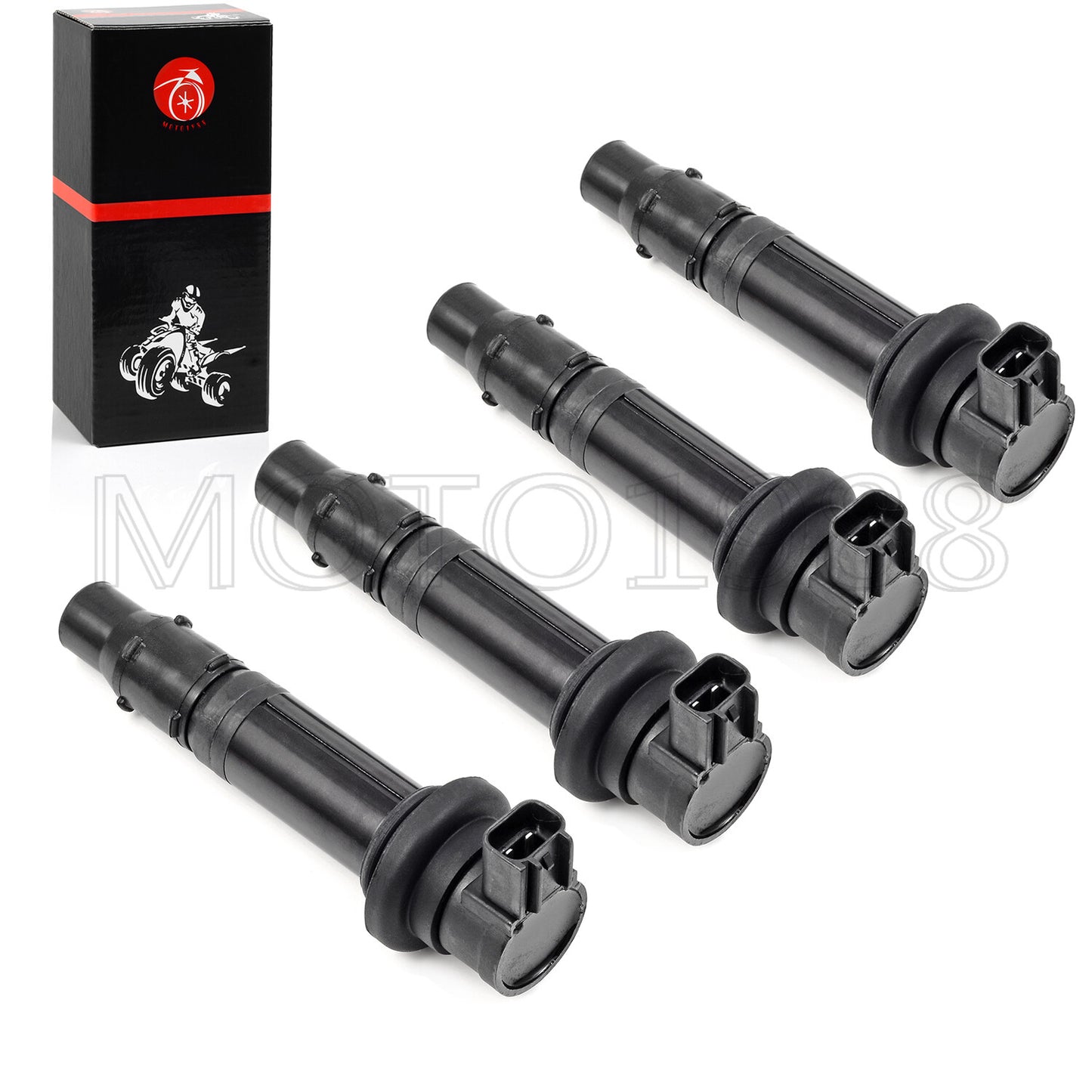 Set of 4 Ignition Coils for Yamaha YZF R6 R6S R1 FZ1 Vmax 1700