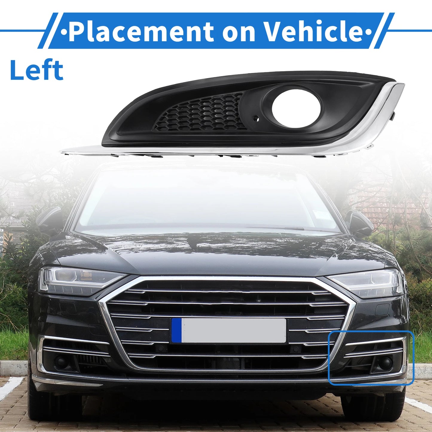 1 Pc Fog Light Grill for Buick Regal (2014–2017) No. 23142357