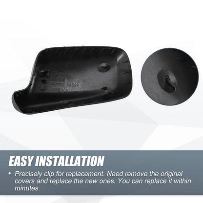 Rearview Mirror Cover Cap Gloss Black for BMW 3 Series E46 7 Series E65