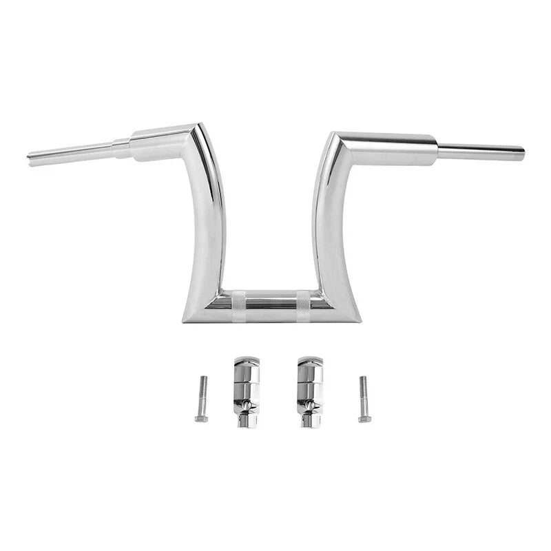 14in Rise 2in Hanger Bar Risers for Harley Softail Chrome