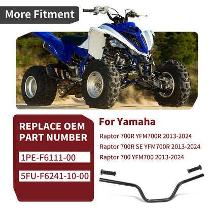 Heavy Duty Handlebars with Grips for Yamaha Raptor 700R (2013–2024)