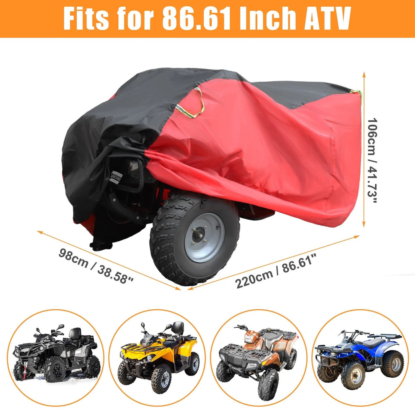 XXL ATV Cover for Polaris Sportsman Touring 600-1000CC (2000–2023)