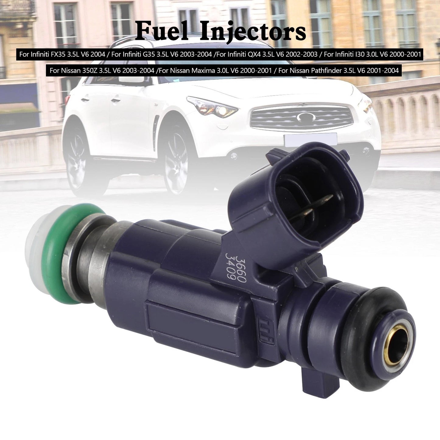 1PC Fuel Injector FBJC100 for Nissan 350Z (2003–2004) & Infiniti G35 (2003–2004)
