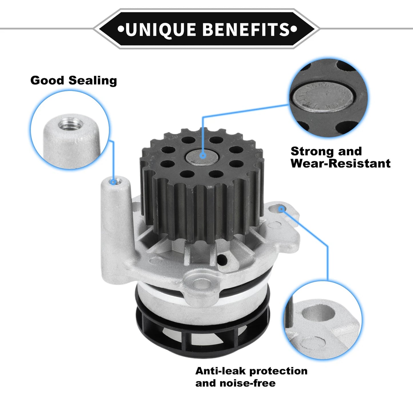 Water Pump for Volkswagen Passat (2012–2014) No. 03L121011J/03L121011C/03L121011H
