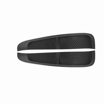1 Pair Carbon Fiber Side Bonnet Air Vent Trim for Porsche Panamera (2017-2023)
