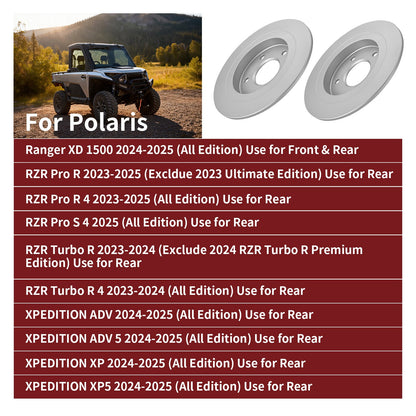 2X Rear Brake Rotors for Polaris RZR Pro S 4 (2023–2025)