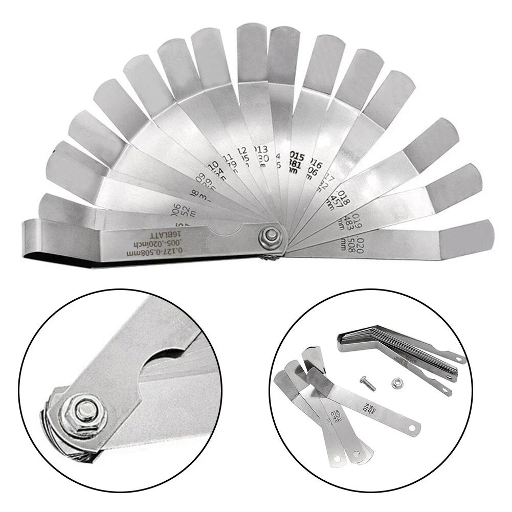 Feeler Gauge Stainless Steel for Motorcycle Engine Maintenance