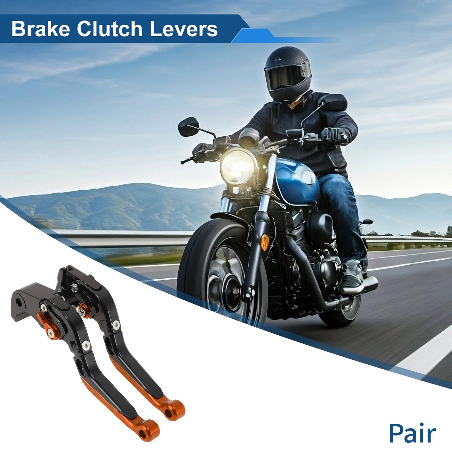 6-Speed Adjustable Brake Clutch Levers for Kawasaki Ninja ZX6R (2000–2004)