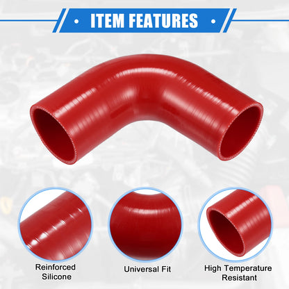 90 Degree Elbow Coupler Silicone Hose for Car Turbo Intake (60mm)