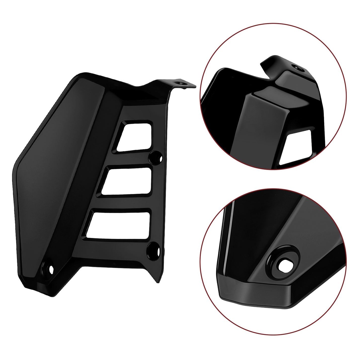 Set of 2 Black Radiator Shrouds for Honda ATC250R (1985–1986)