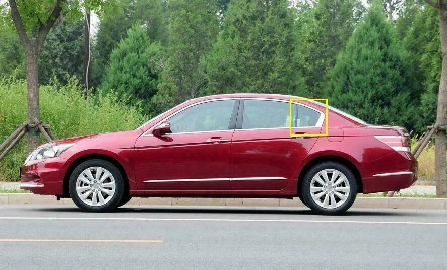 2 x Carbon Fiber Rear Window Quarter Louver Cover Trim for Honda Accord (2013–2017)