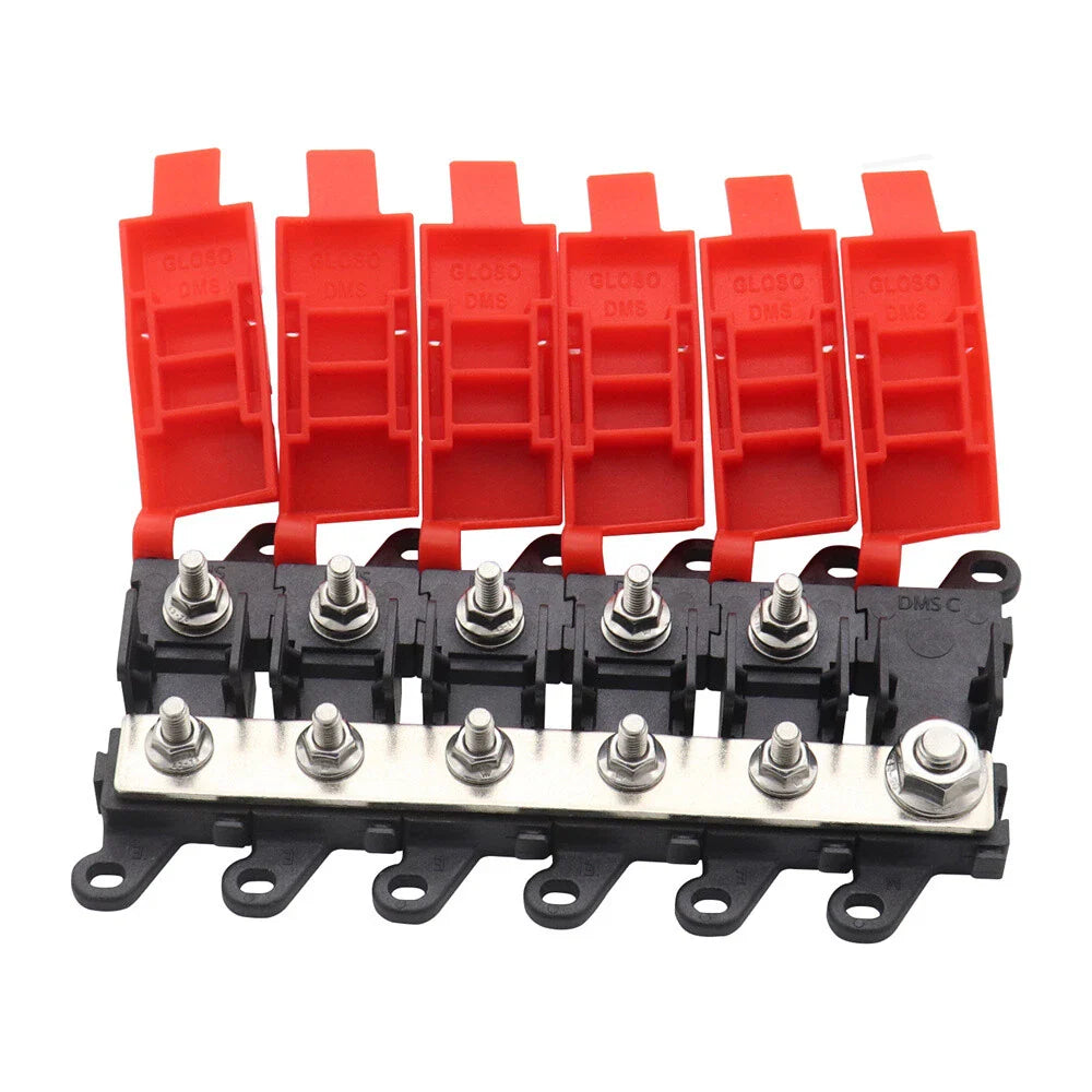 5-Way Fuse Holder Block 200A for Car Distribution Multi-pole Fuse