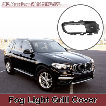 1 Pc Fog Light Grill Front Right for BMW X5 (2007 - 2010) Black