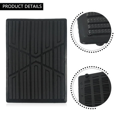 Floor Pad Heel Foot Mat Pedal Patch Cover Black PVC Waterproof for Car