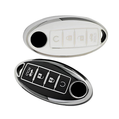TPU 4-Button Key Shell Housing Cover for Nissan Murano, Versa, Note (2015-2023)