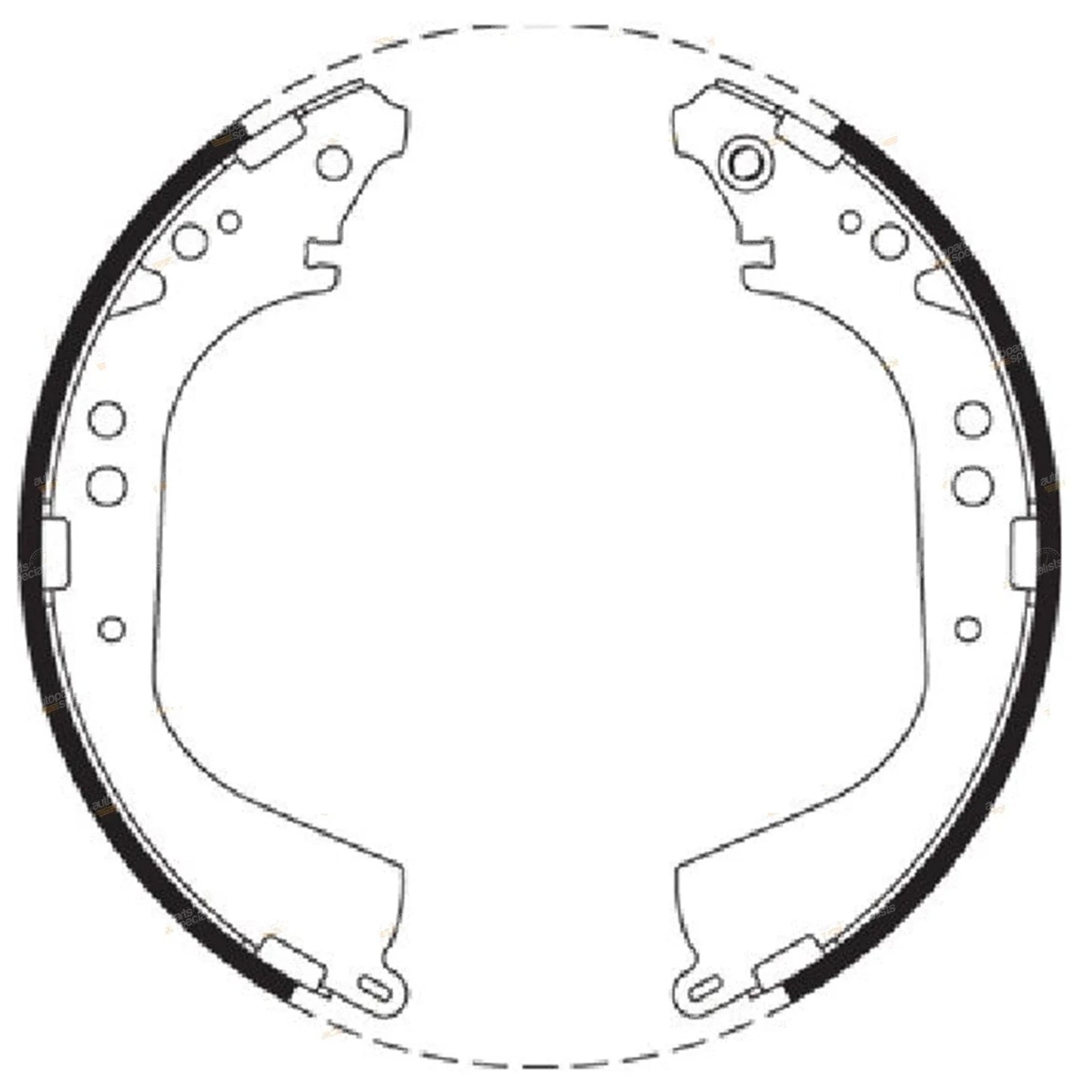 Rear Brake Shoes Set for Patrol GQ Y60 4x4 & Maverick DA(1987–1994)