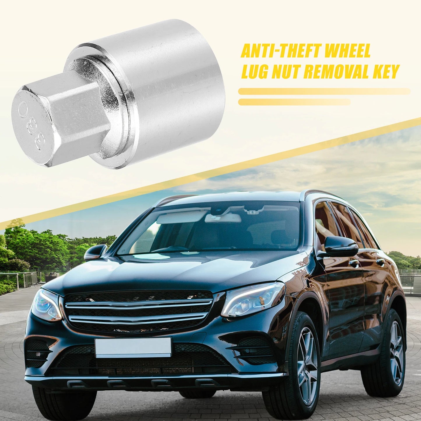 330 Wheel Lock Lug Nut Set with Protector Socket for Mercedes Benz