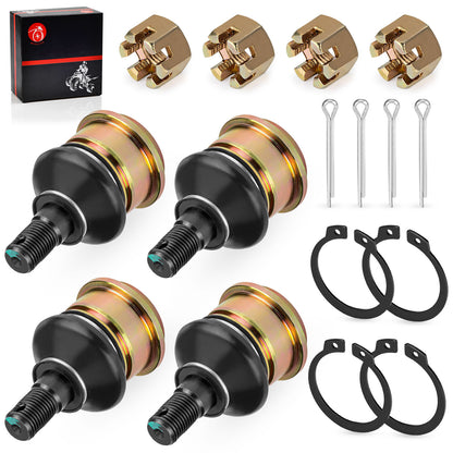 Set of 4 Front Upper & Lower Ball Joints for Yamaha ATV
