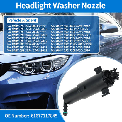 Set of 2 Headlight Washer Nozzles for BMW E90 325i (2004–2012) No.61677117845