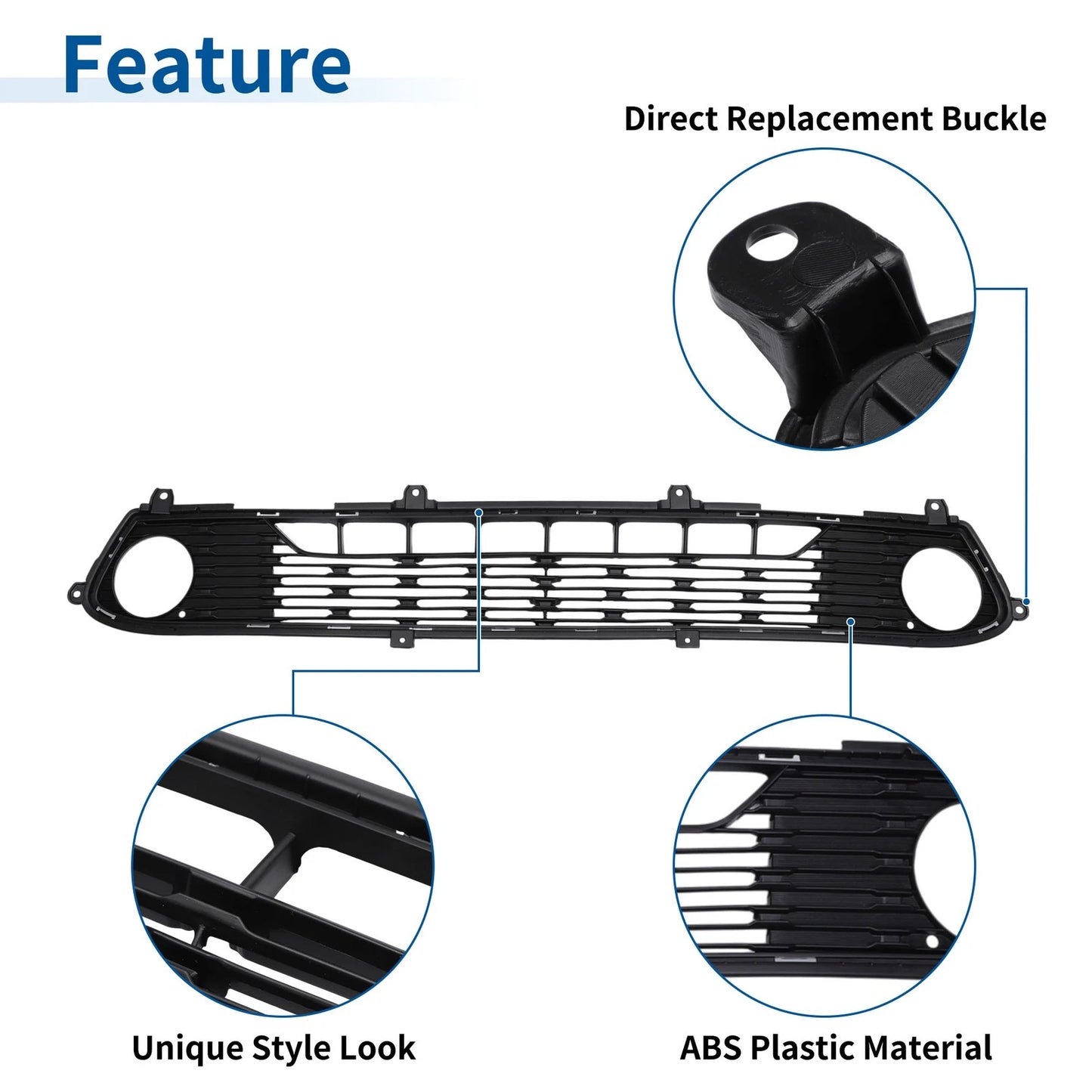 Lower Grille Front Bumper Grille for Kia Forte (2019–2021)