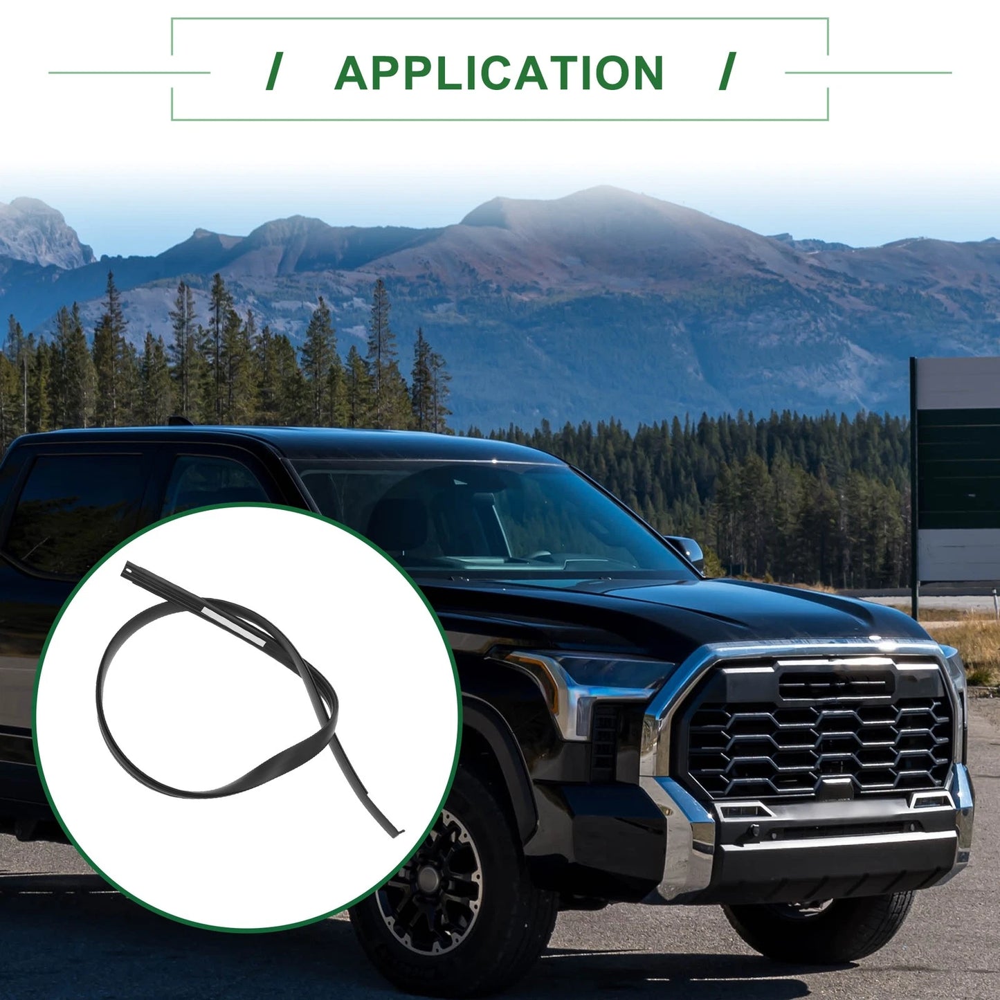 Left Roof Sealing Strip Sunroof Trim No.755520C060 for Toyota Tundra (2007–2021)