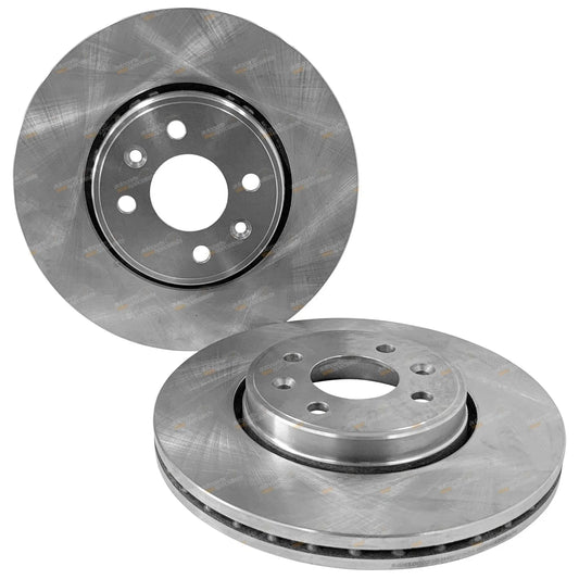 LH+RH Front Disc Brake Rotors Pair for Mazda 121 (1990 - 2002)