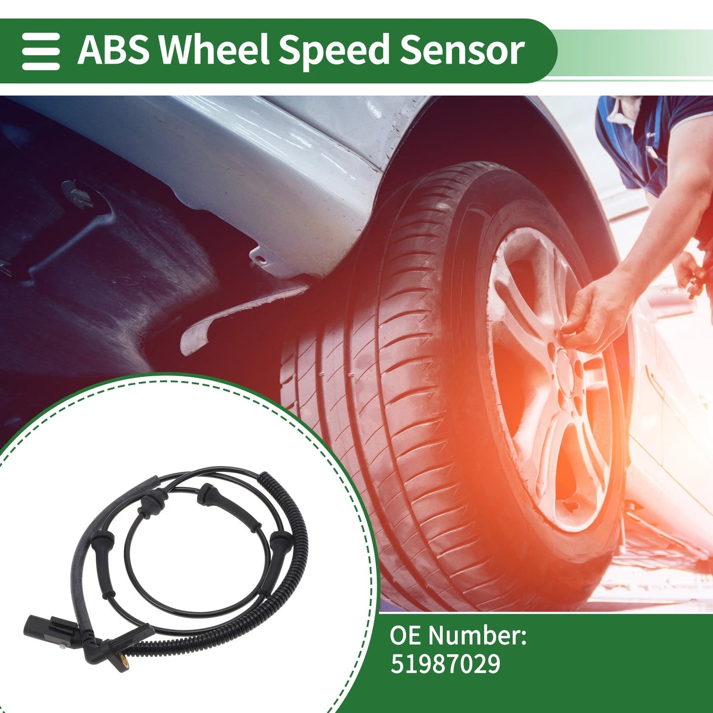 ABS Wheel Speed Sensor No. 51987029 for Jeep Renegade (2015–2020)